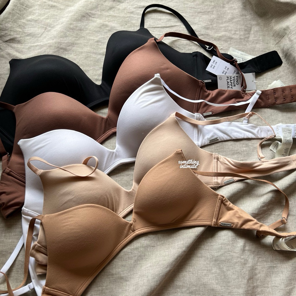 KATUN [PUSHUP] Hollister Gilly Hacks Wireless Bare Comfort Organic Cotton Pushup Pitung Wirefree Bra
