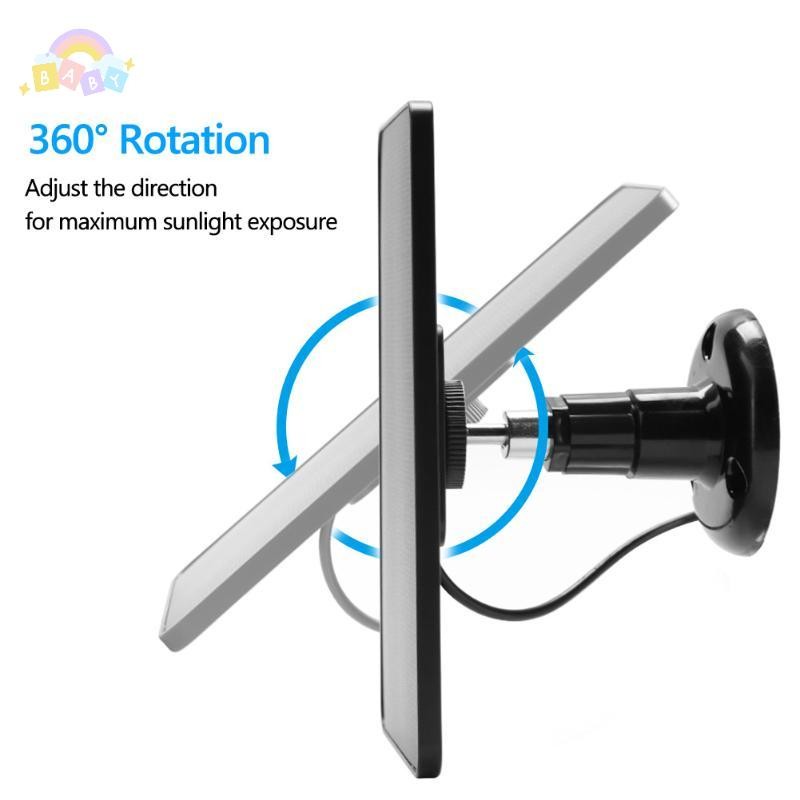 [BB-t] ชุดแผงโซลาร์เซลล์ 4W 5V 2in1 Micro USB + Type-C แผงโซล่าเซลล์กลางแจ้ง Solar Cells Chargerfor 