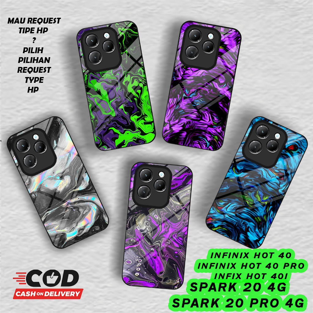 CTR (24) เงาเงา Softcase สําหรับ Infinix Hot 40 l 40 Pro l 40i l Techo Spark 20 4G l Spark 20 Pro 4G