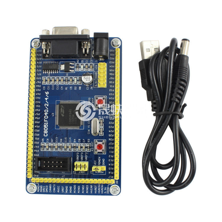 C8051F040 บอร์ดพัฒนาระบบขนาดเล็ก C8051F Core Microcontroller โปรแกรมทดลองบอร์ด