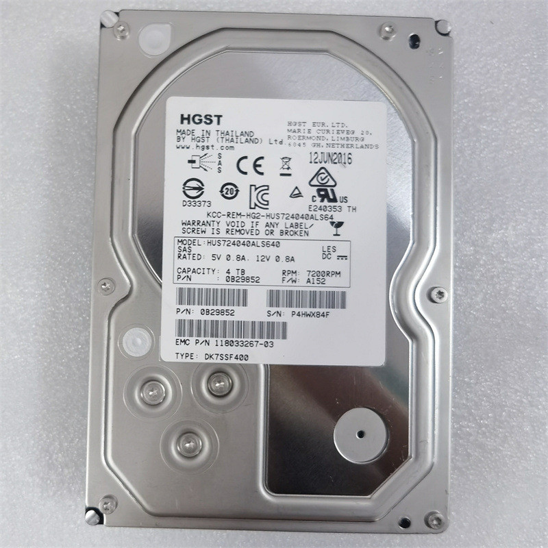 HGST Hitachi 4TB 3TB Disk SAS Server Hard Disk 4T Storage Hard Disk 12 ซม.7.2K เกรดองค์กร