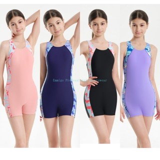 ชุดว่ายน้ำสำหรับนักกีฬาจูเนียร์ อายุ 4-17 ปี แห้งไวและระบายอ…