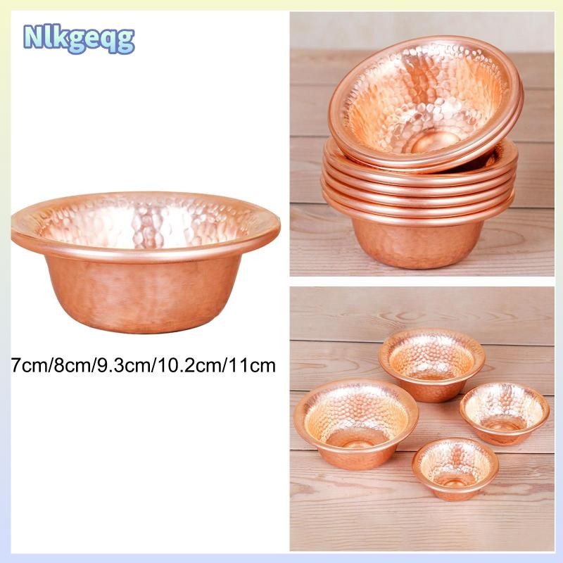 [nlkgeqg] ชามทองแดงขนาดเล็กแก้วน้ําวางซ้อนกันได้มินิชามทิเบตตกแต่งโต๊ะข้อเสนอชามสําหรับการทําสมาธิในครัว