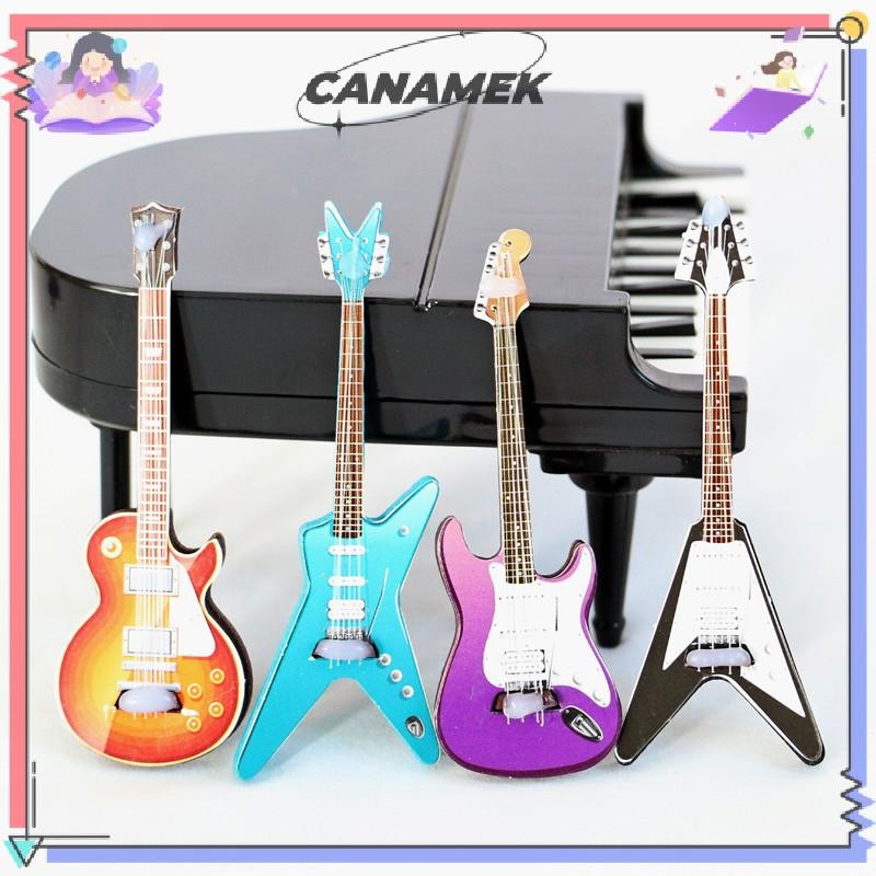 [technicolor] โมเดลกีตาร์ เครื่องดนตรี สําหรับตกแต่งบ้านตุ๊กตา 1 ชิ้น