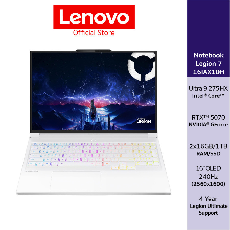 Lenovo Legion Pro 7 16IAX10(83KY001TTA)Notebook Gaming Intel Core Ultra 9 275HX RTX 5070 16" OLED