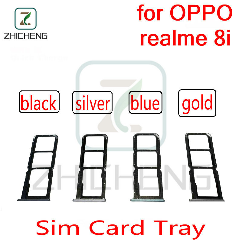 สําหรับ oppo realme 8i New SD MicroSD Holder Nano Sim Card Tray Slot Repalcement