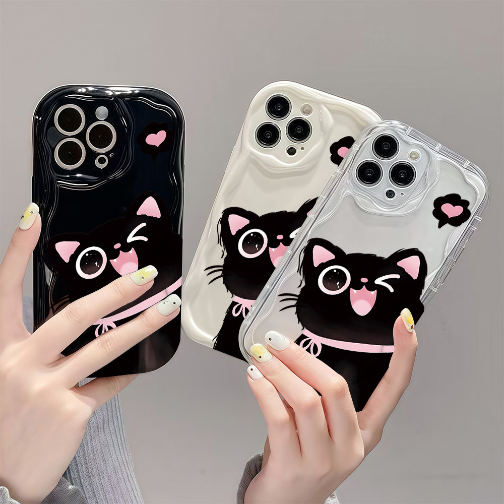 จัดส่งในพื้นที่ เปลือกครีม น่ารัก ต่อต้านการตก หลายรูปแบบ For IPhone16 14 13 11 6 7 8 plus Pro Promax X XR XSMAX NYK051