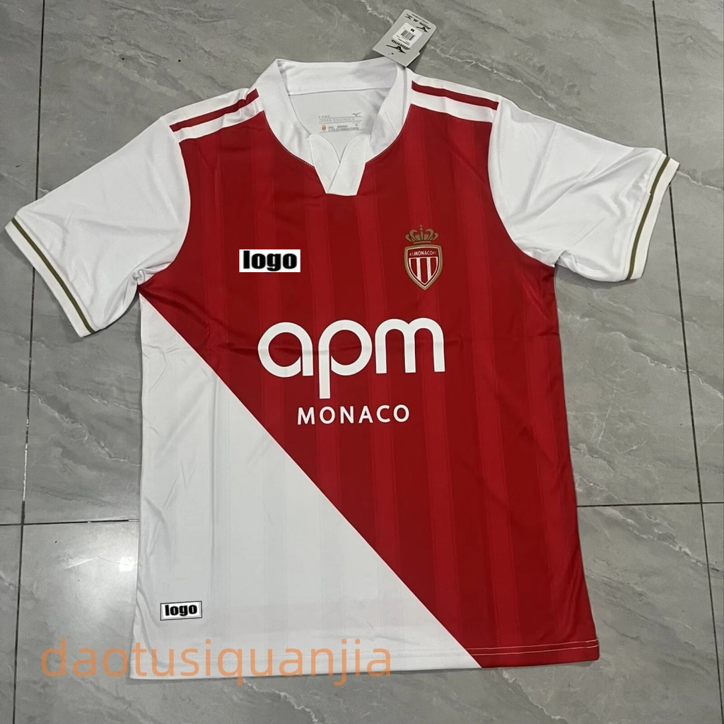 Fan Issue 25/26 Monaco Home Jersey เสื้อฟุตบอลแขนสั้นผู้ชาย S-4XL