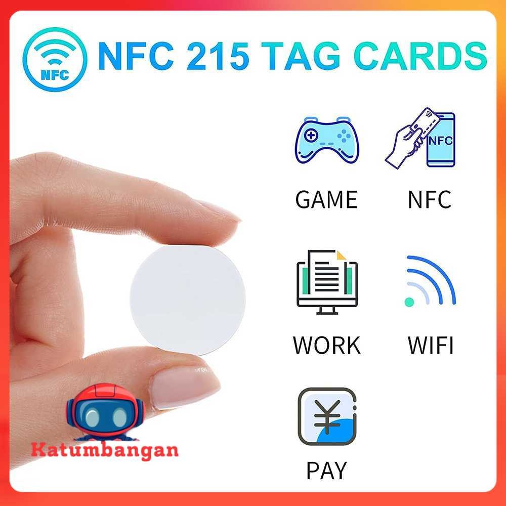 GUGUJI NTag215 NFC Tag Sticker RFID No Glue 25mm 10 PCS - GJ-25