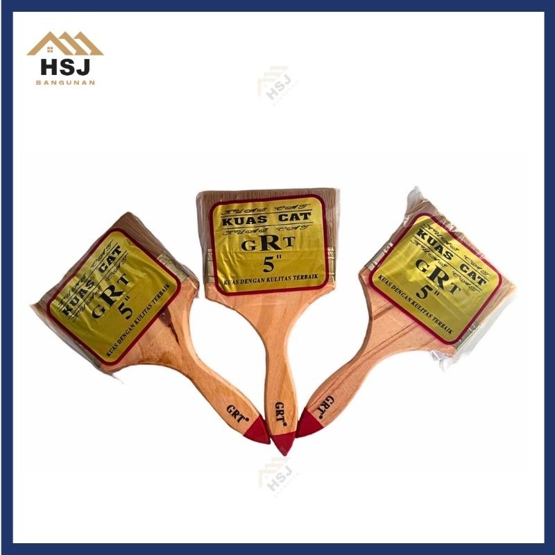 แปรงทาสีไม้ แปรงผนังเหล็ก 4 นิ้ว GRT แปรงทาสี GRT