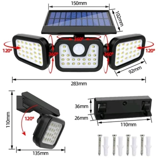 【ถูกที่สุด】โคมไฟโซล่าเซลล์ติดผนัง กันน้ำ Solar Wall Light พลังงานแสงอาทิตย์ ไฟกลางแจ้ง ไร้สาย ประหยัดไฟ Outdoor Lighting