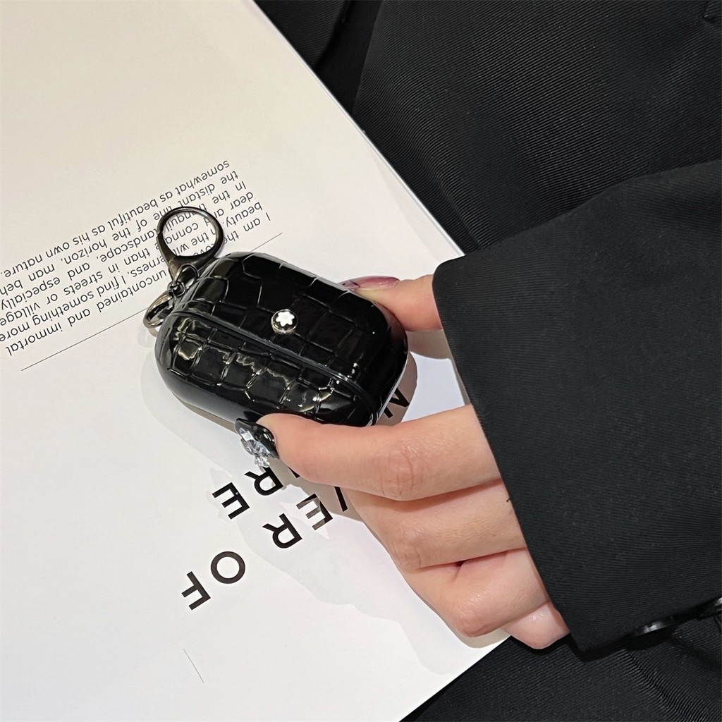 Mon Blanc หรูหราหนังนุ่มปลอกเปลือกสําหรับ AirPods 4 ANC Pro3 PRO 2 1/2/3 เคสป้องกัน - รูปที่ 5