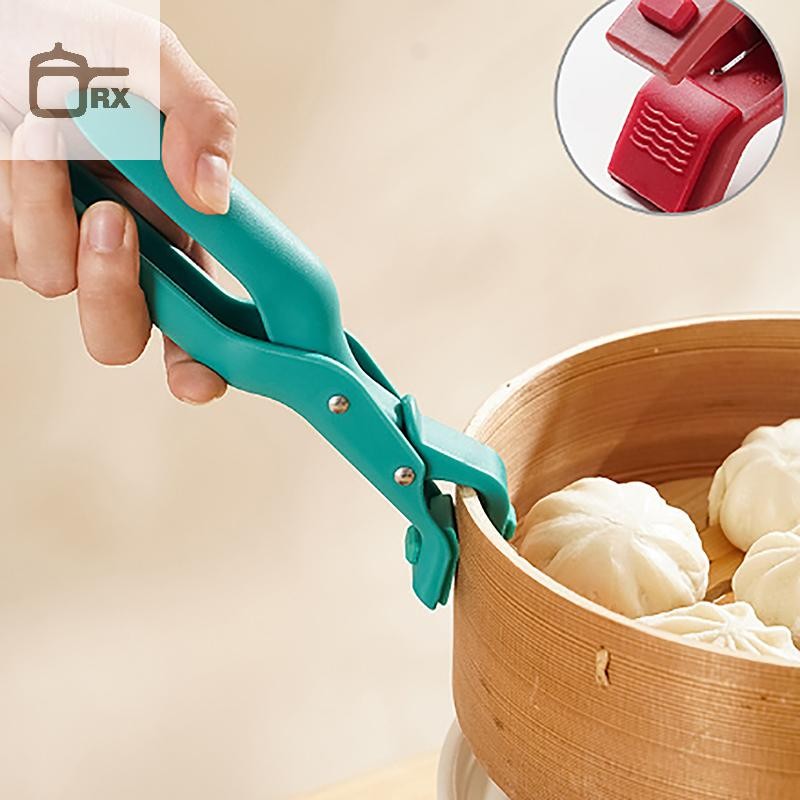 Null การ์ตูนซิลิโคน Mitts คลิป Anti-scalding เตาอบทนความร้อนถาดหม้อจานชามห้องครัว BBQ ผู้ถือ Mitts คลิป null