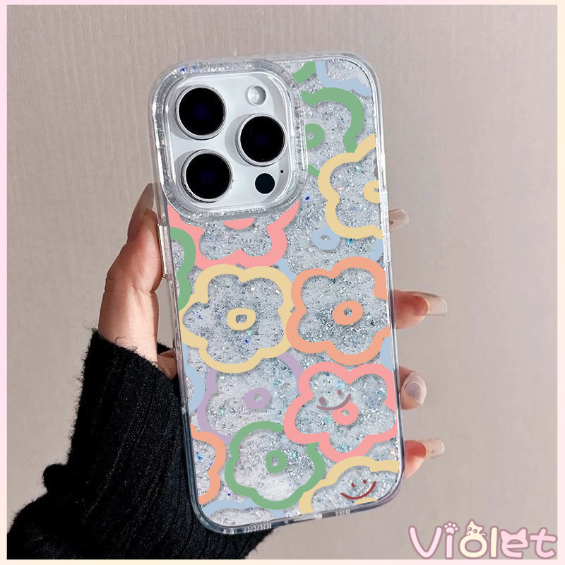 Violet เคสไอโฟน เคสใสกากเพชร สำหรับ iPhone 11 16 pro max 13 12 14 15 promax 7 plus  เคสใสกันกระแทก วิจิตร Flash CryBaby ราคา ถูกที่สุด ดีลบีเคเค แกลเลอรีภาพที่ 9