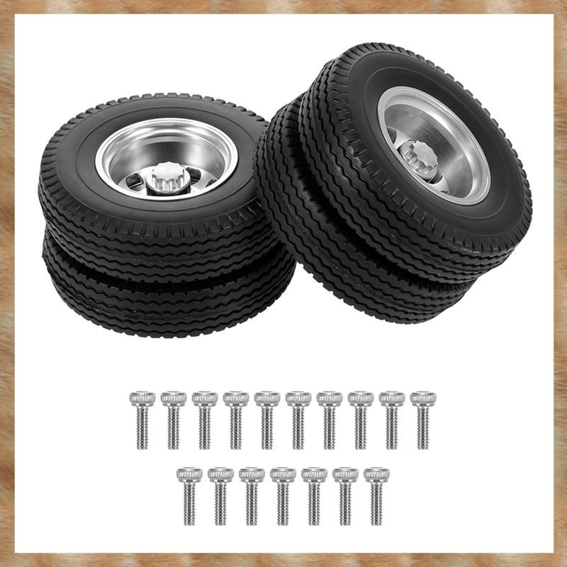 [KYG] ยางหลังรถตักต่ําล้อยาง Tyre พร้อม CNC ขอบอลูมิเนียมสําหรับ 1/14 RC รถแทรกเตอร์รถพ่วงรถบรรทุก