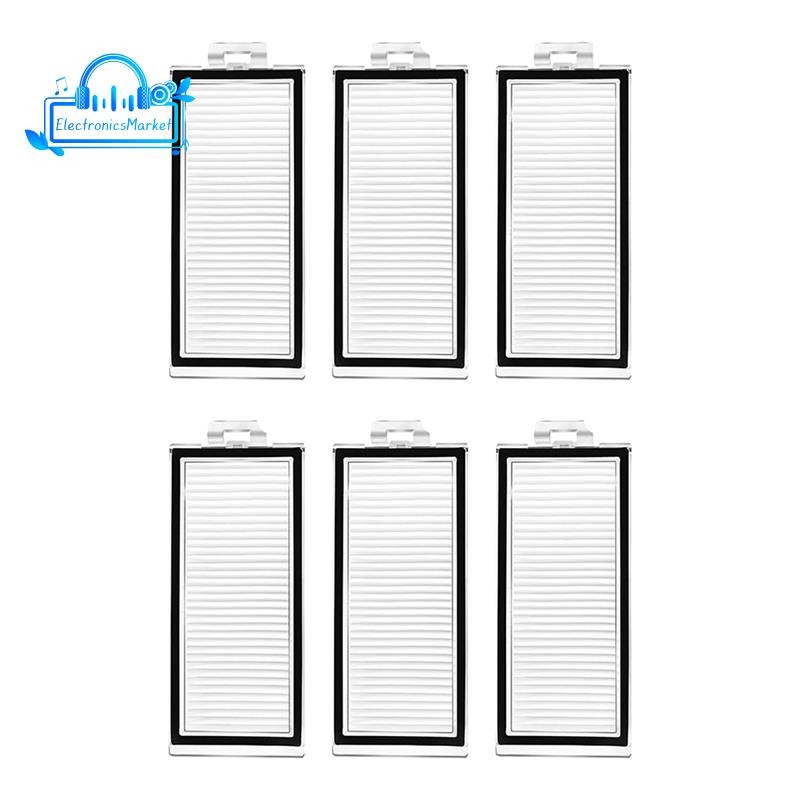[Promote E]การเปลี่ยนตัวกรองล้างทําความสะอาดได้ 6 ชิ้นสําหรับเครื่องดูดฝุ่นหุ่นยนต์ Q8 Max+/Q8 /Q5 P