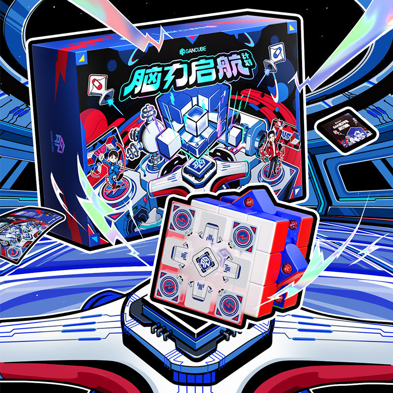 GAN356me Rubiks Cube 356iพกกล่องของขวัญสมาร์ทออนไลน์ Battle pk Quick Screw การแข่งขัน Rubiks Cube