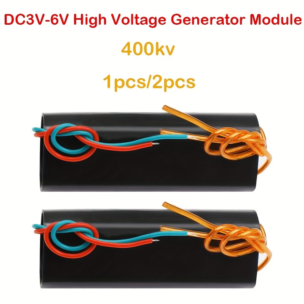 2 เครื่องกําเนิดไฟฟ้าแรงดันไฟฟ้า DC 6-12V ถึง 400KV Booster Inverter Arc Pulse Generator โมดูลไฟฟ้าห