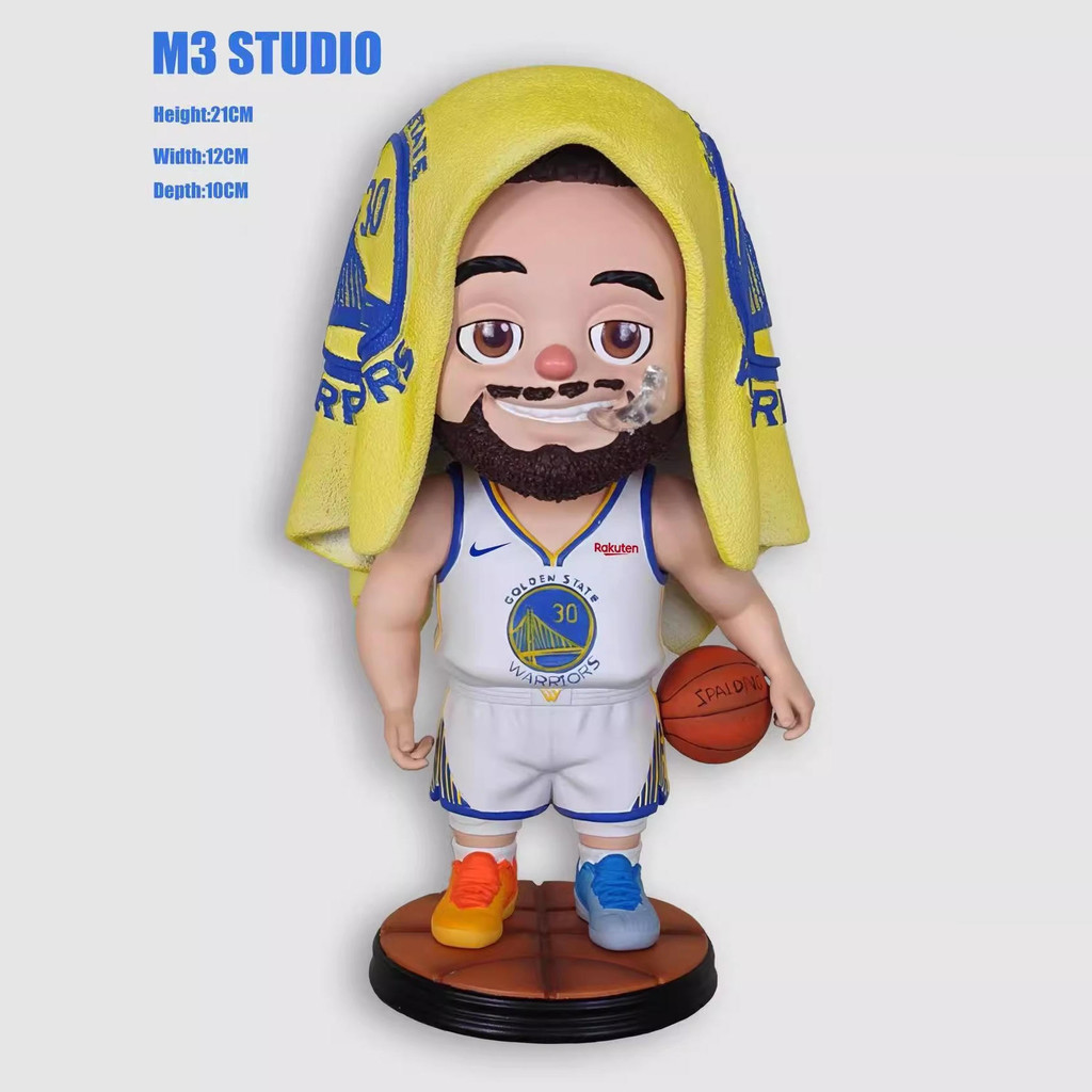 [Premium] Ready Stock M3 Studio NBA Warriors 2.0 รุ่น Q Stephen Curry รูปปั้น