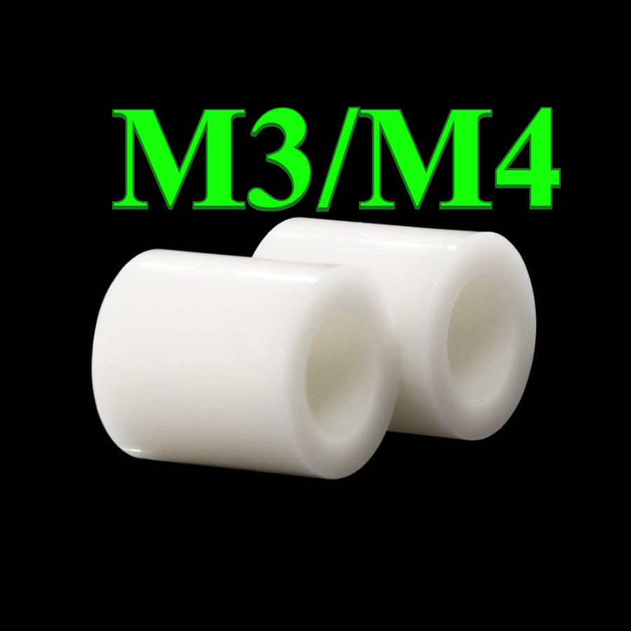 สีขาว ABS คอลัมน์แยกฉนวนกันความร้อนคอลัมน์แยกเครื่องซักผ้าพลาสติกคอลัมน์ตรงแขนไนลอน M3/M4 (PW-TZ-TH)