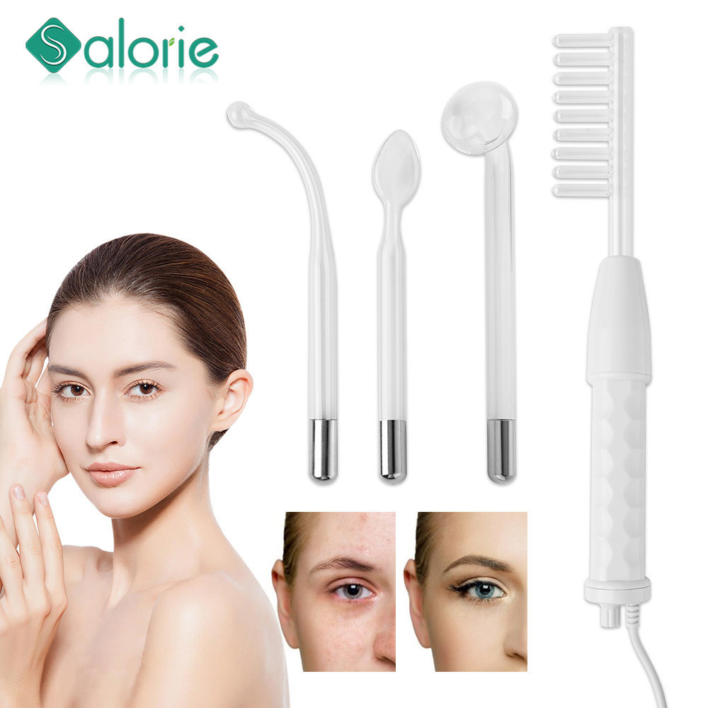 Salorie Four in One High-Frequency Electric Therapy หวีกระชับผิวความถี่สูง Facial Wand Face Machine 