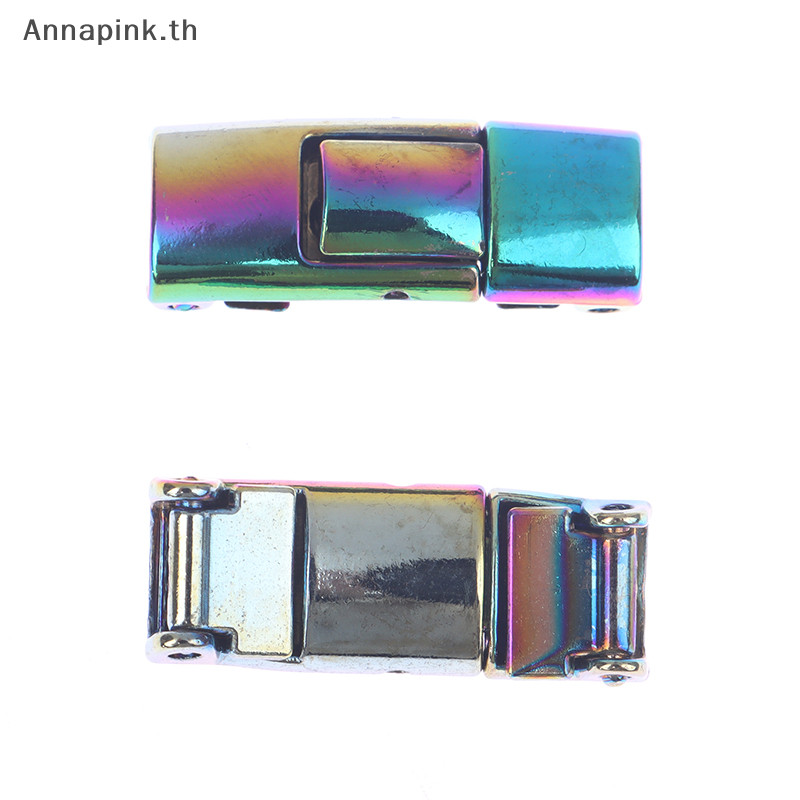 Annapink.th 2 ชิ้น/เซ็ต Lazy Shoelace Buckle ไม่มี Tie Lock Shoe Laces Claspsps Fixed Artifact EN