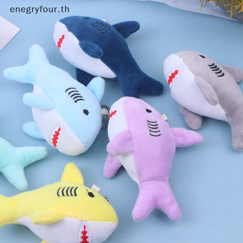 ของขวัญและของเล่นน่ารักการ์ตูนยัดไส้ตุ๊กตาฉลามจี้พวงกุญแจแหวนตุ๊กตาของเล่นสําหรับของขวัญเด็ก.