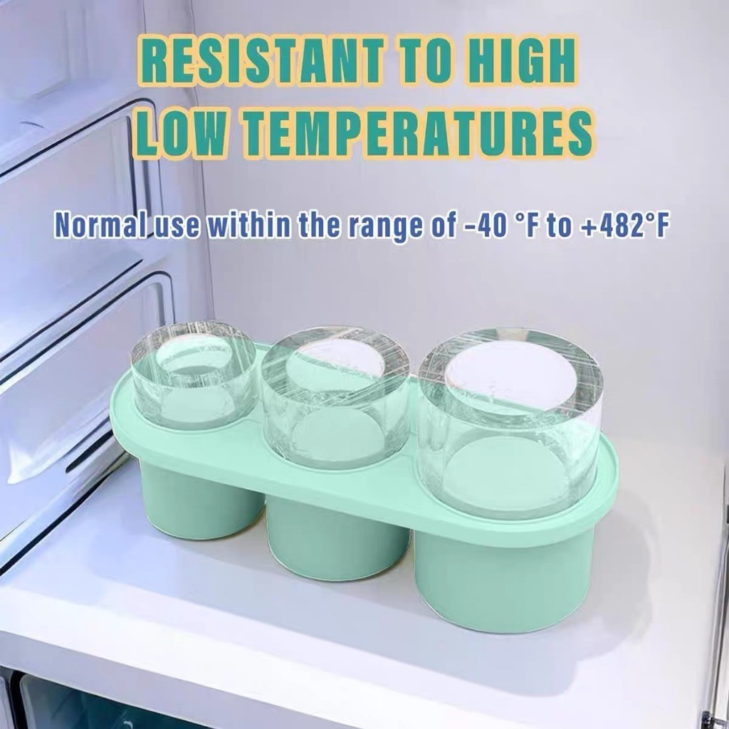 PANDA แม่พิมพ์น้ำแข็งก้อน แม่พิมพ์ทำน้ำแข็ง มีฝาปิด กล่องน้ำแข็ง ใช้ได้กับ stanley แก้วเก็บความเย็น ที่ทำน้ำแข็ง