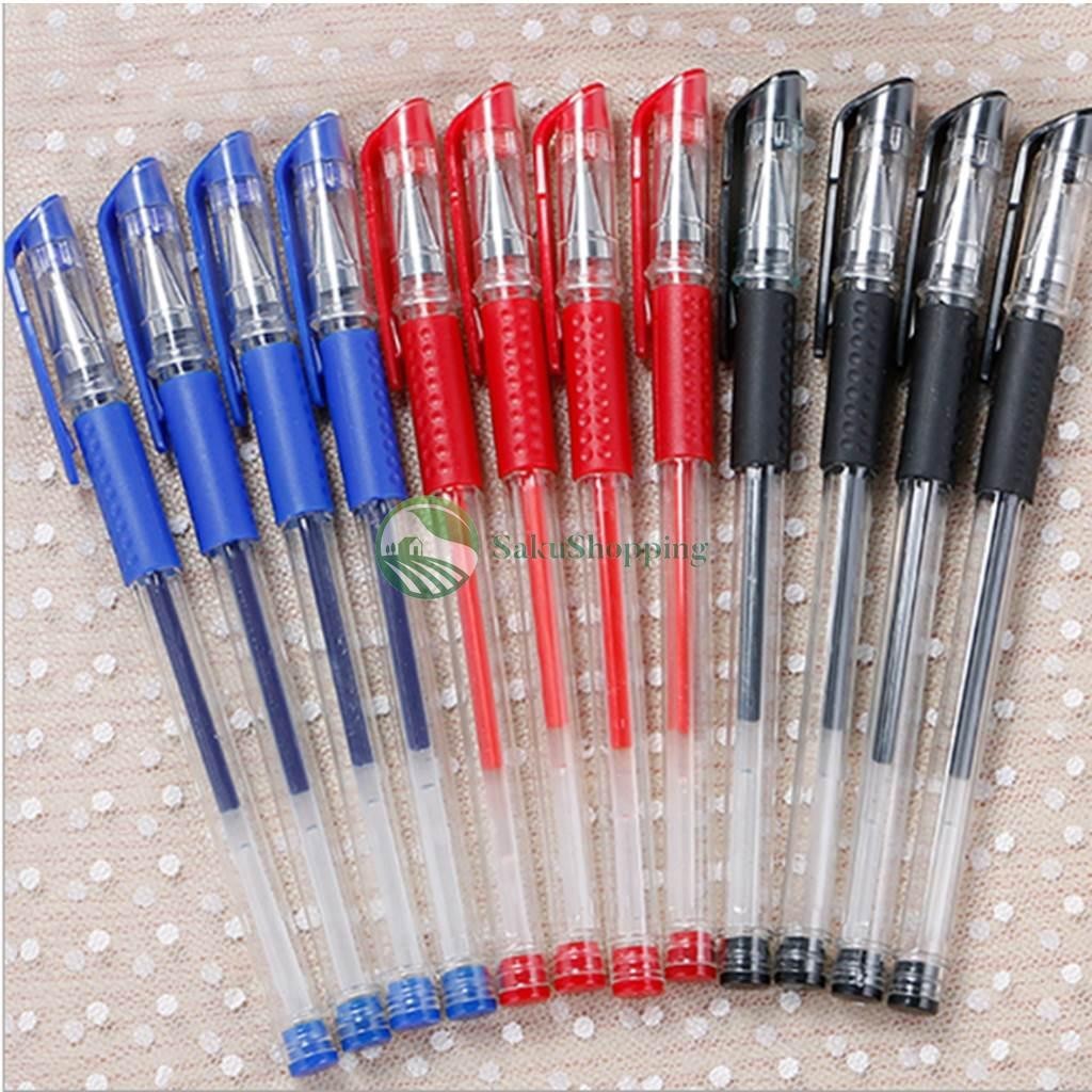 ถูกที่สุดปากกาเจล รุ่นยอดนิยม 0.5 มมสีน้ำเงิน แดง ดำ ปากกา ปากกาคลาสสิก ใช้ได้นาน ปากกาเจล sk99