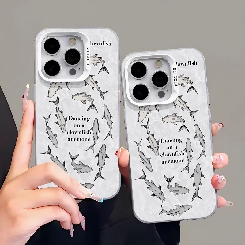 เคส Vivo Y76 Y72 Y36 Y27 Y27S Y03 Y22 Y22S Y35 Y51 Y31 Y52 Y78 Y77 T1 4G 5G ปลอกปลาน่ารัก IMD เคสโทรศัพท์ฝาครอบ