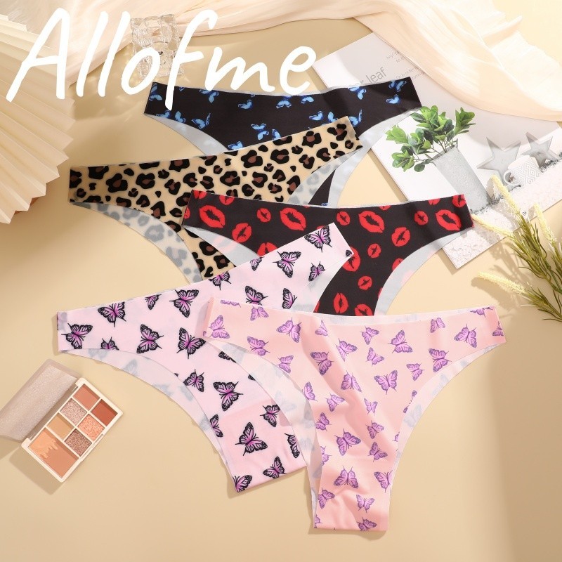 Allofme ผู้หญิงไม่มีรอยต่อและ Traceless กางเกงเซ็กซี่พิมพ์ชุดชั้นในนุ่มสบาย 15 สี