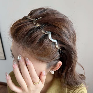 Vintage PC ฟันคลื่น Headwear Hairbands เครื่องประดับผมสําหรับสาวหวาน