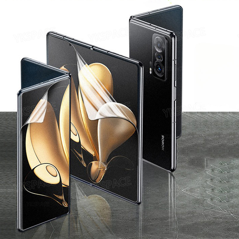 Honor MagicVs3 MagicV3 MagicVs2 MagicV2 MagicV 2 ชิ้น 600D 2 ใน 1 HD Clear Soft Hydrogel ฟิล์มสําหรั
