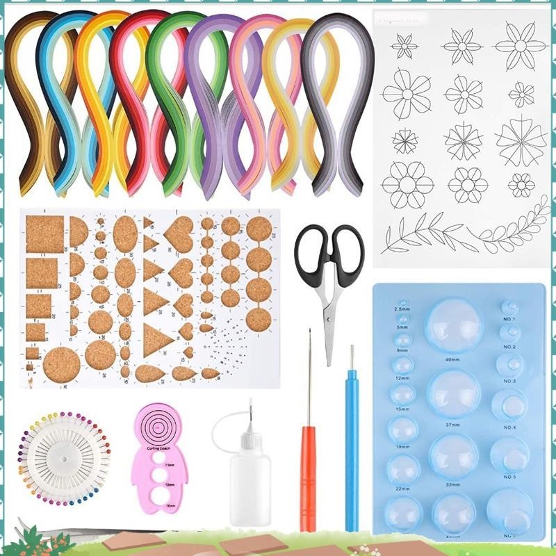 Super Paper Quilling Kits 45 สี 900 แถบ Quilling Art กระดาษ Diy Craft พร้อมเครื่องมือสําหรับของขวัญและ Diy ตกแต่งบ้าน