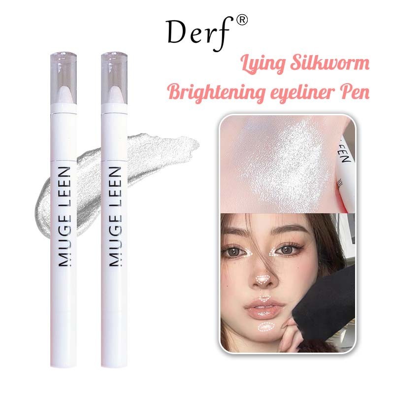 High Gloss Lying Silkworm Pen Colourful Matte Eyeliner Pen Glitter Eye Shadow Pen อายแชโดว์พร้อมกลิตเตอร์