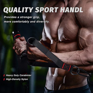 Ndy D-Ring โลหะยิมจับ Grip ออกกําลังกาย Heavy Duty สายเครื่อง Handle พร้อมตะขอสําหรับออกกําลังกายโยคะออกกําลังกาย Power Bands Gym N