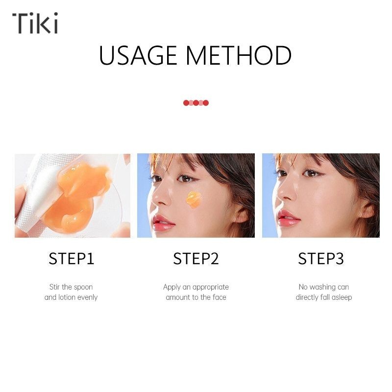 TiKi.thAstaxanthin Egg Facial Mask Anti Sugar Jelly Facial Mask Wash Free Moisturizing Facial Mask-T