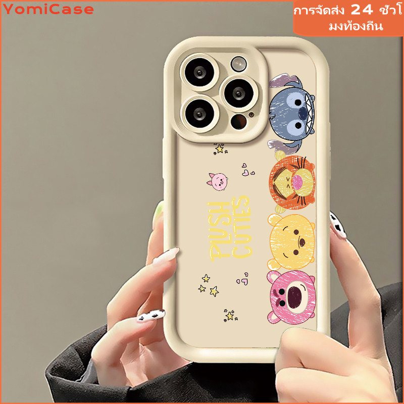Cute Bear เคสไอโฟน11 เคสไอโฟน สําหรับ iPhone 12 13 14 15 Pro Max 6 7 8 Plus XS XR SE ซอฟท์เคส เคสโทรศัพท์