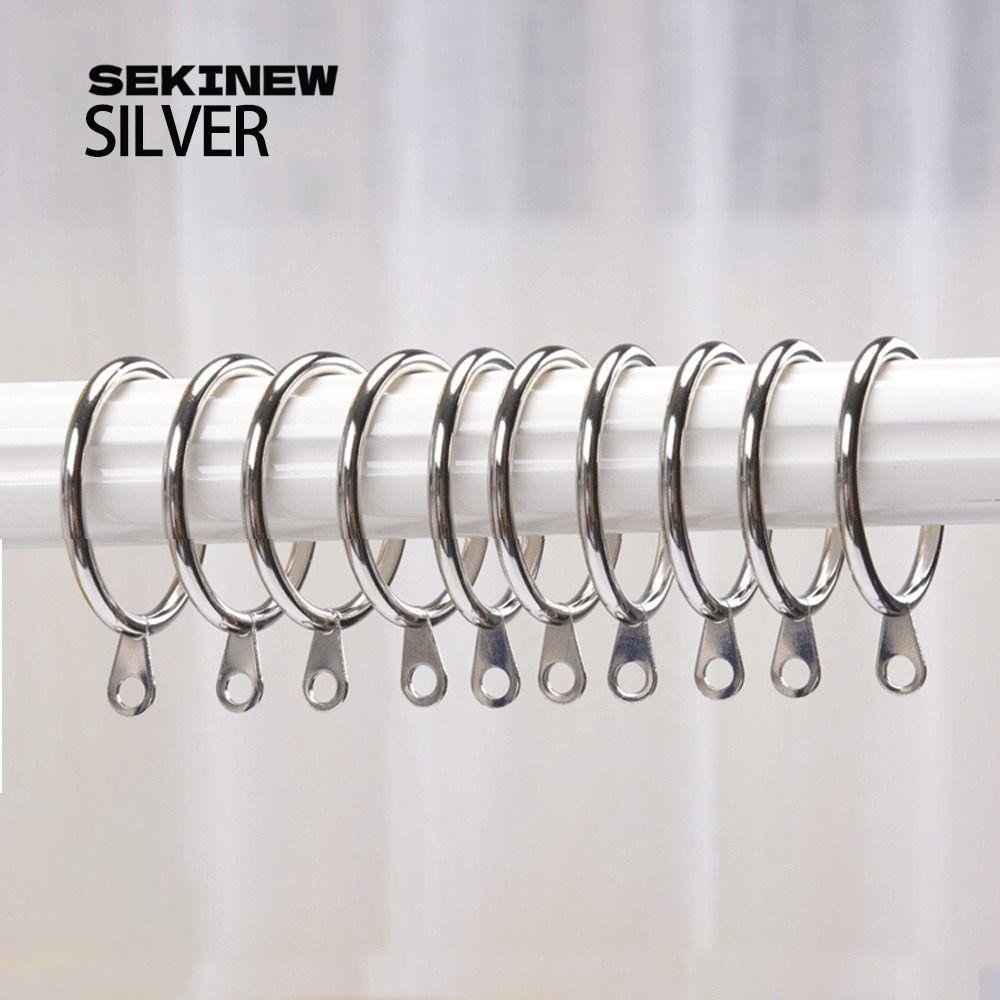 SEKINEW ตะขอแขวนผ้าม่าน แบบโลหะ 28 32 38 45 มม. 10 ชิ้น
