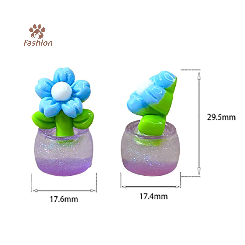 [แฟชั่น] 1 ชิ้นดอกไม้ครอบงําเครื่องประดับไมโครสวนภูมิทัศน์ตกแต่ง DIY เรซิ่นเรืองแสงบ้านห้องนั่งเล่นตกแต่งห้องนอน {TH} - รูปที่ 3