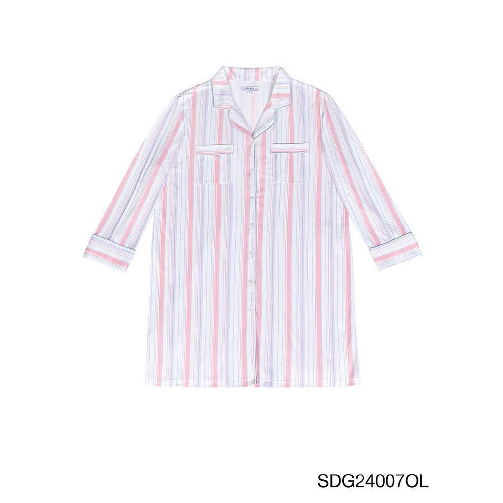 Sabina Sleepwear Nightwear ชุดนอนกระโปรง รหัส SDG24007OL - สีส้มอ่อน