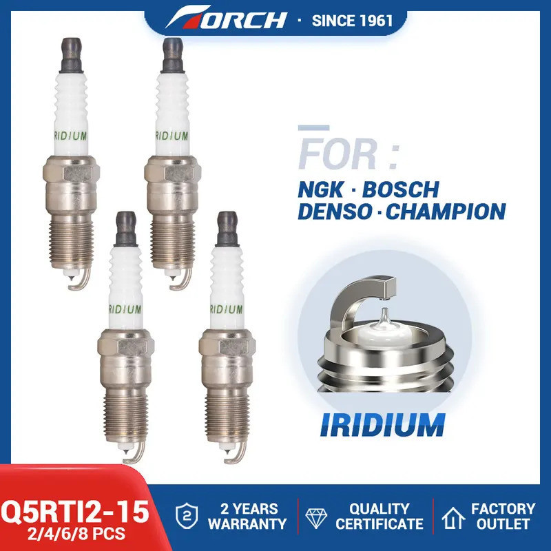 เปลี่ยนเทียนสําหรับเทียน TR55IX Spark Plug Iridium Bojia Q5RTI2-15 สําหรับ GMC SIERRA 2500 HD SLT 20