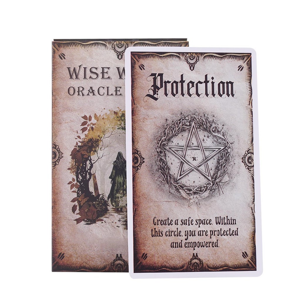 Wise Witch Oracle การ์ด Fortune Telling เกมกระดานการ์ด Divination เครื่องมือเพื่อน Gathering เล่น iath