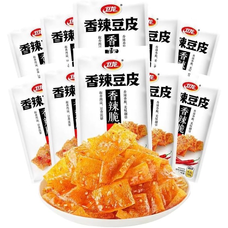 [Direct from JAPAN]LATIAO Spicy Hot Brittle Bean Curd Spicy Crispy Fragrant Oily Not Greasy Hot Bean