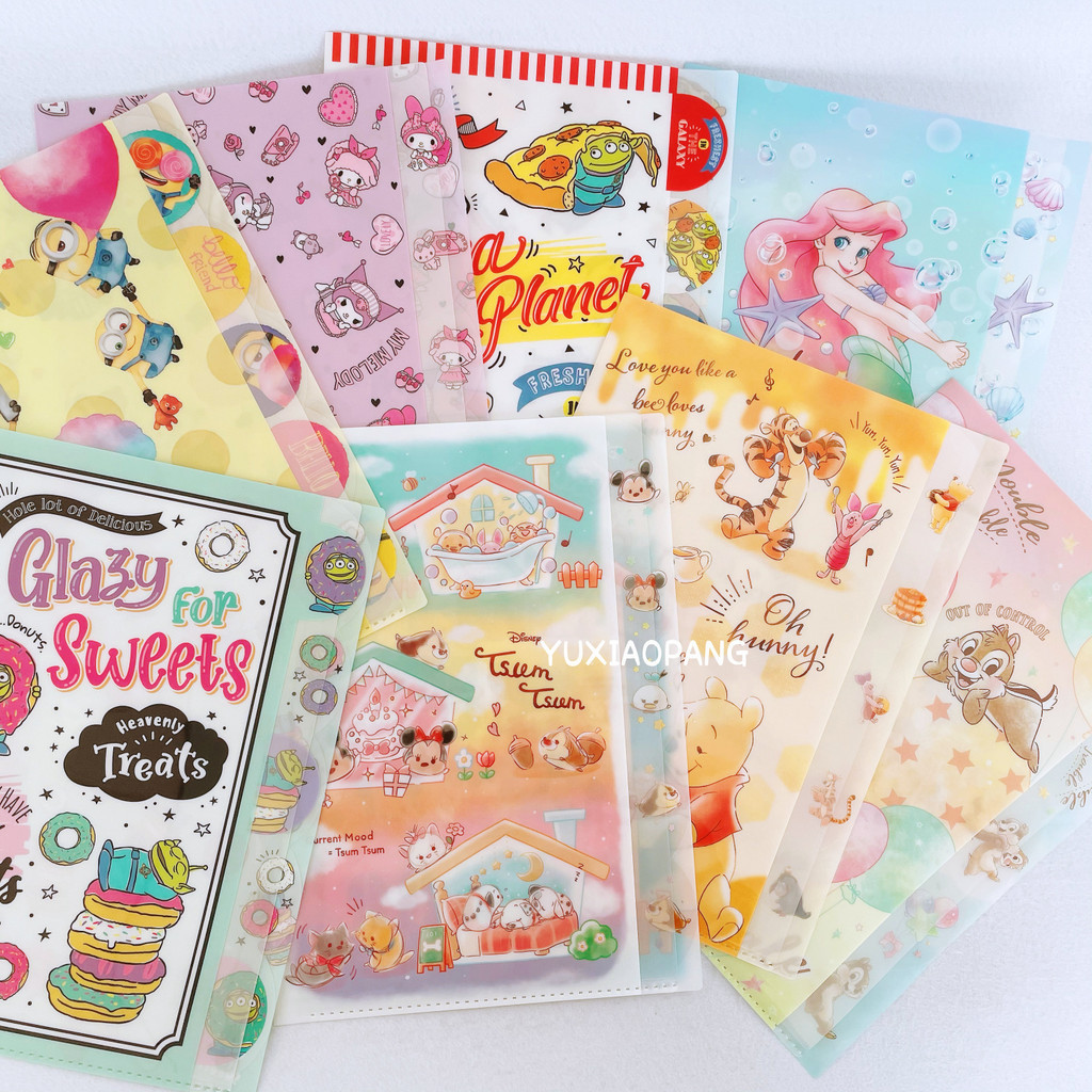 Disney Sanrio Snoopy Limited Made in Japan sun star sun-star Five-Page Folder สไตล์คั่นระหว่างหน้า