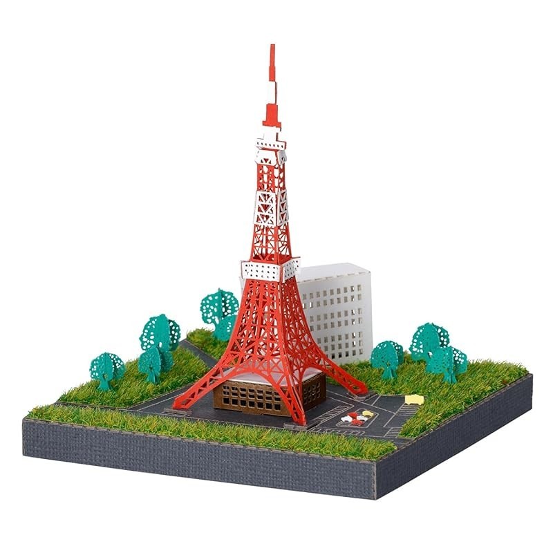 Kawada Paper Nano 360 Tokyo Tower 7×7.1×7cm 12 years old and above Paper Craft Craft Kit Miniature K