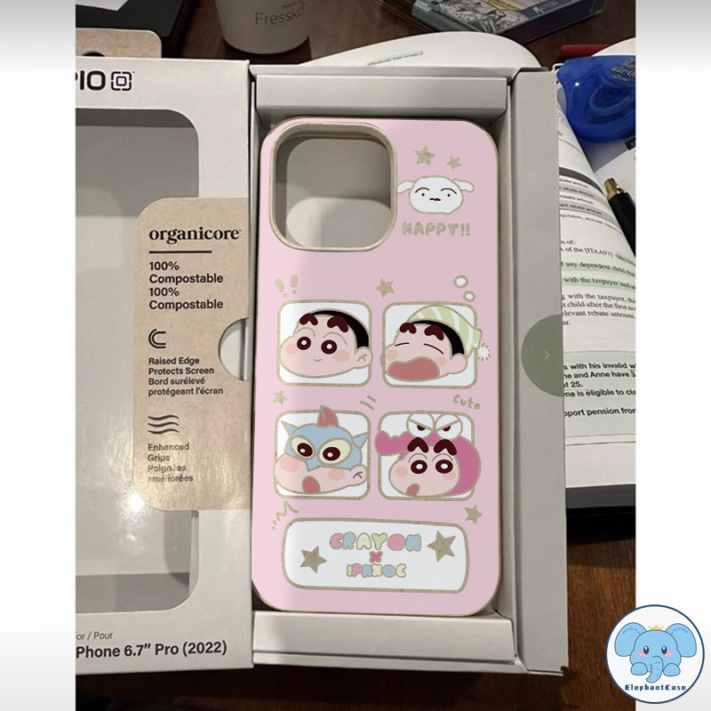 การ์ตูนสี่ตารางสีเทียนชินชานเคสเข้ากันได้กับ IPhone 11 XR 7Plus 13 15 14 8Plus 14 12 Pro Max X 15 6s 6 XS MAX SE 2020