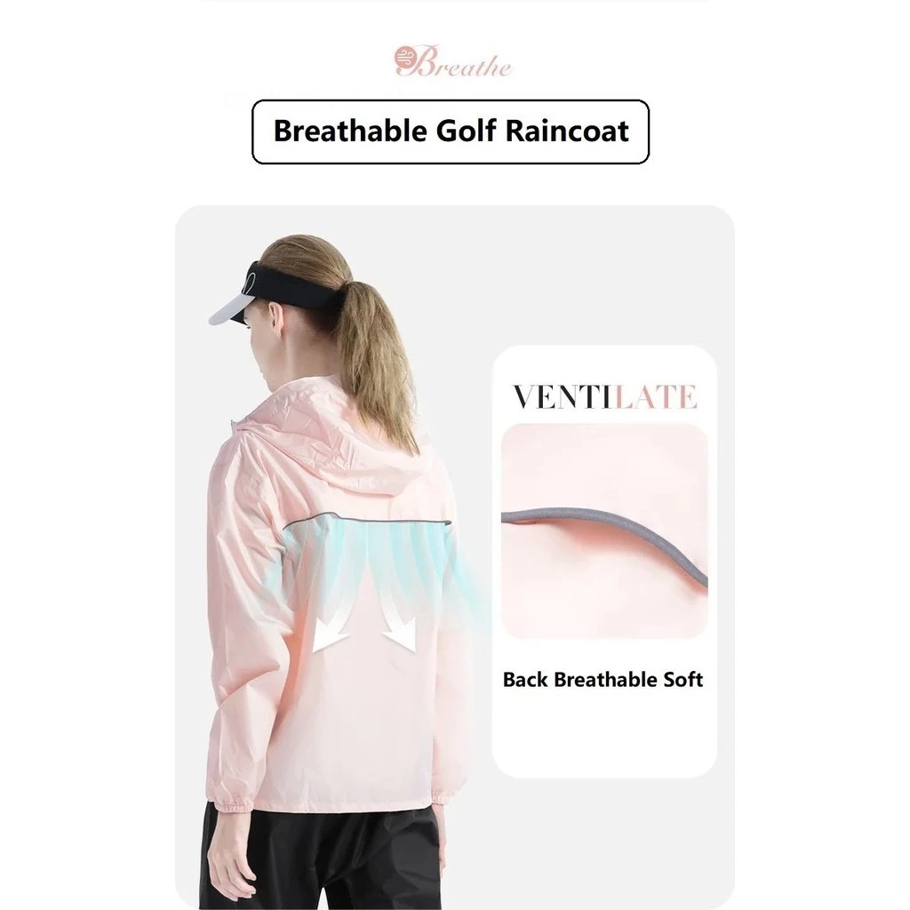 ชุดเสื้อกันฝนและกางเกง GM Golf สำหรับผู้ชายและผู้หญิง thumbnail 7