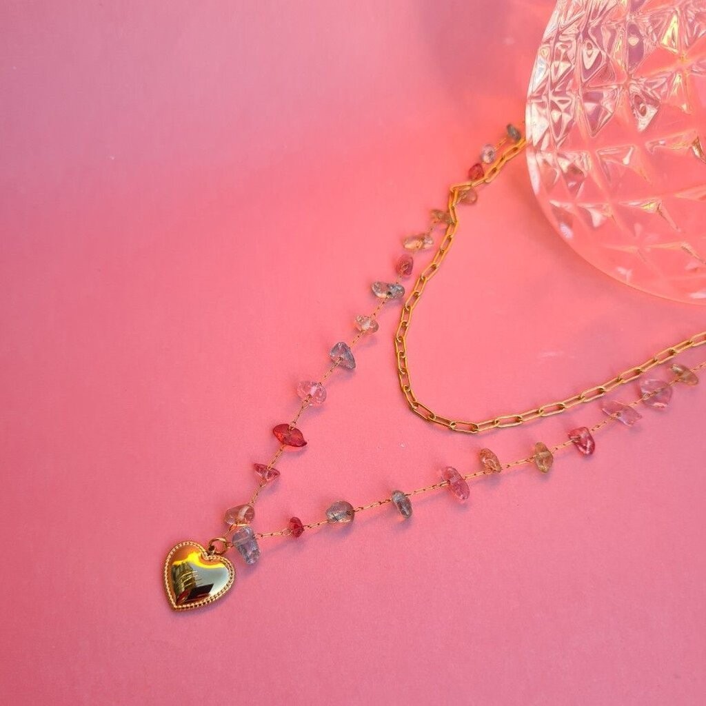 (WELRY.acc) พร้อมส่ง สร้อยคอเลเยอร์พาสเทล รุ่น Candy