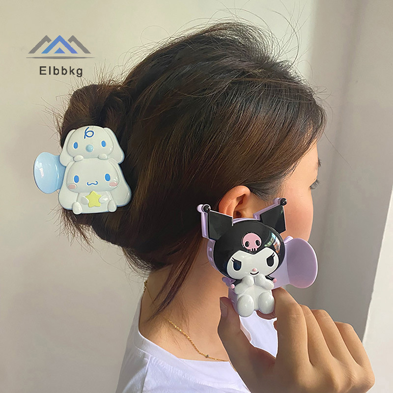Eibbkg Kawaii Sanrio Kuromi My Melody Cinnamoroll กิ๊บติดผมหวานกรงเล็บสําหรับสาวการ์ตูนน่ารัก Shark คลิปเครื่องประดับผมลดราคา